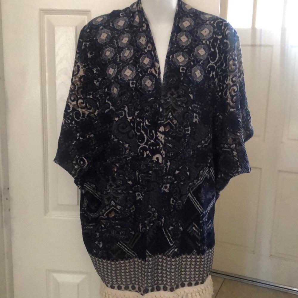 Orange Creek boho cardigan, poncho